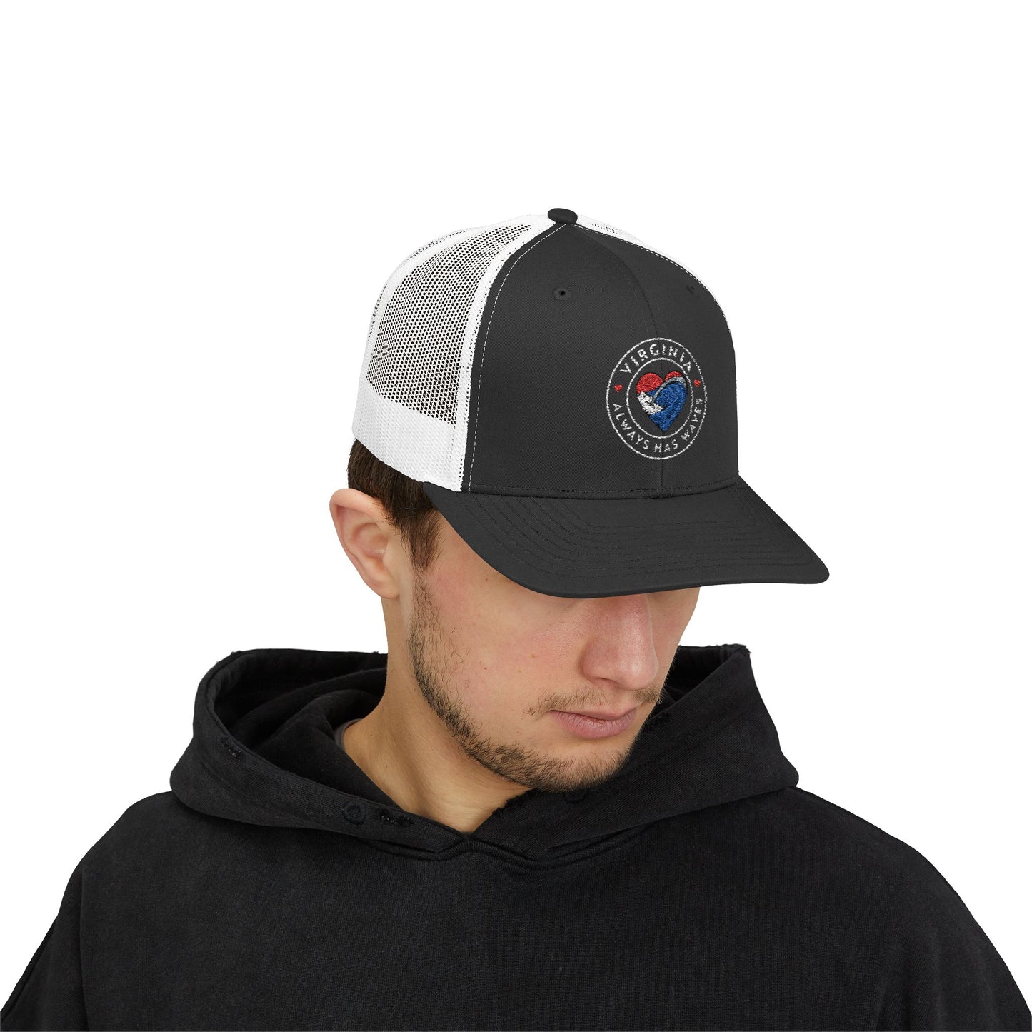 Virginia Heart Snapback Trucker Cap - Perfect for Beach Days, Gifts, and Everyday Wear, Adjustable Hat for All Occasions