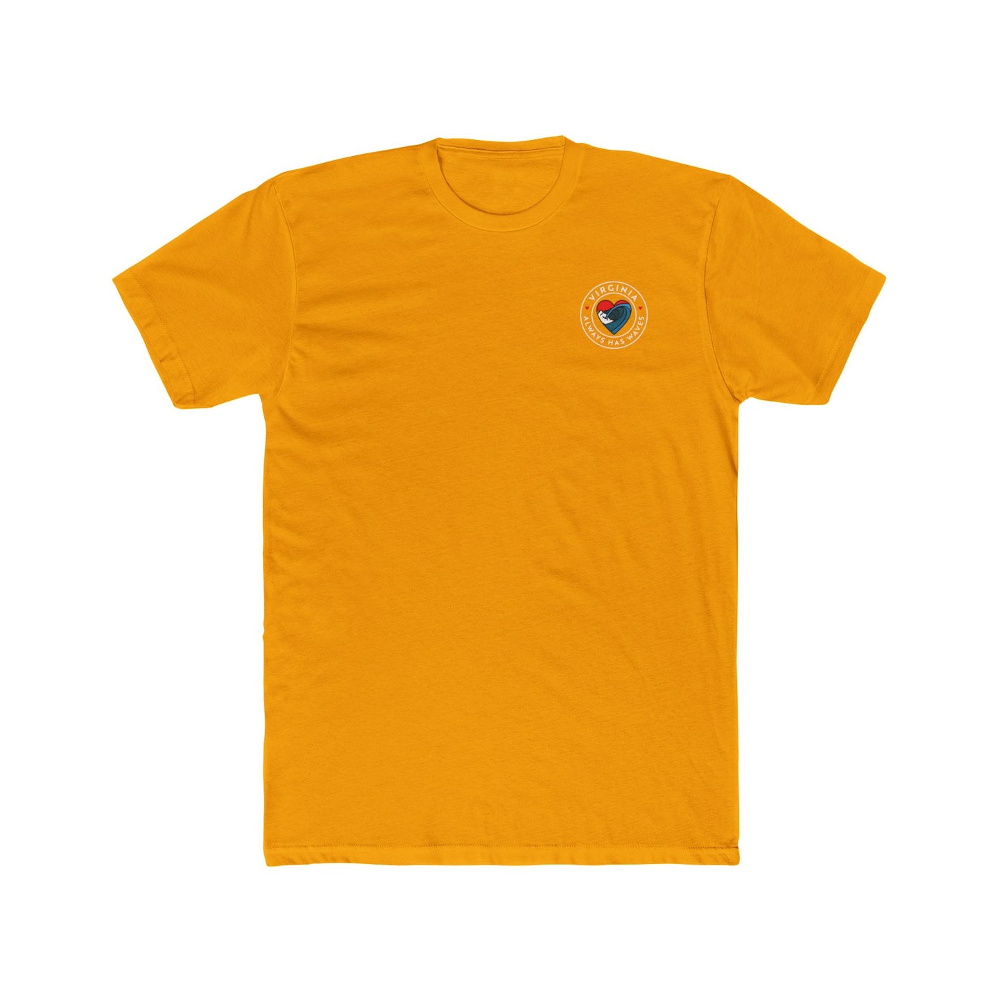 Virginia Waves Crew Tee - Comfortable Cotton T-Shirt for Beach Lovers