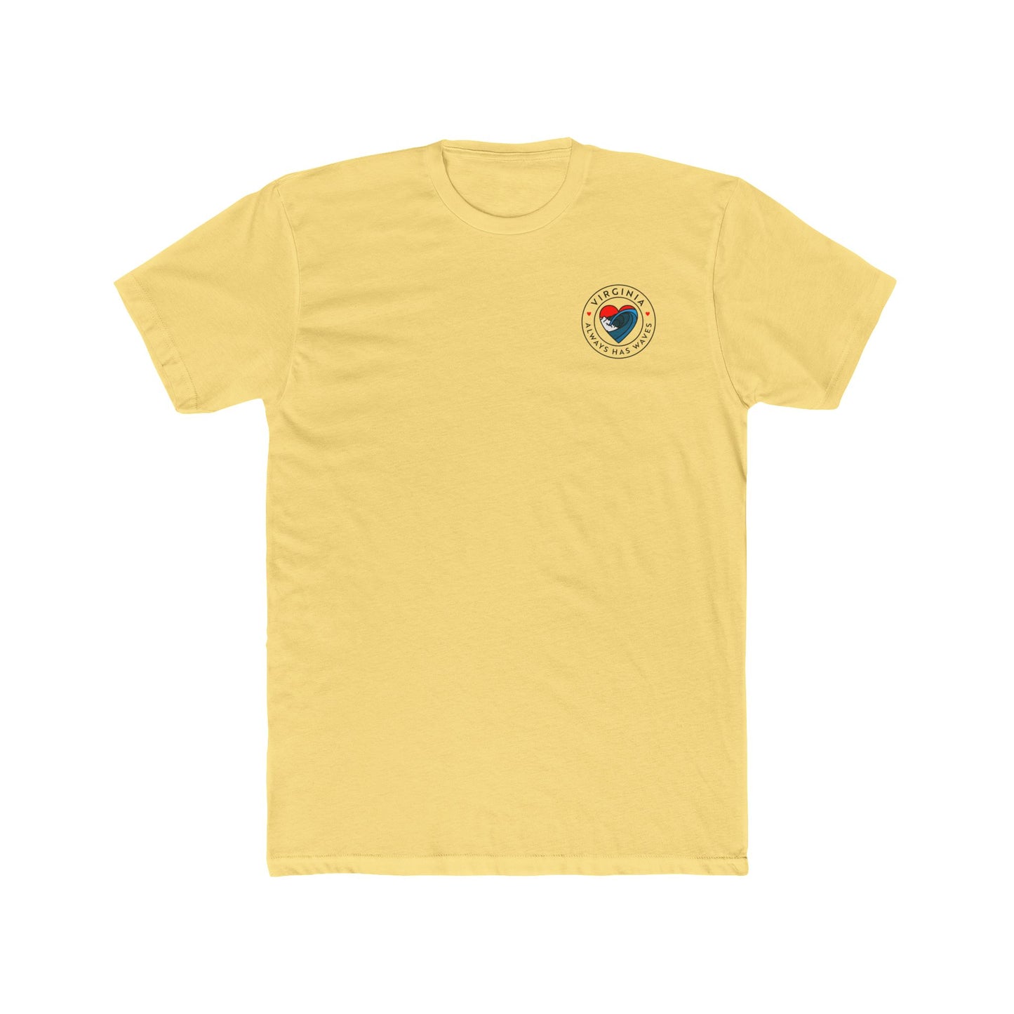 Virginia Waves Unisex Cotton Crew Tee - Always Has Waves Graphic