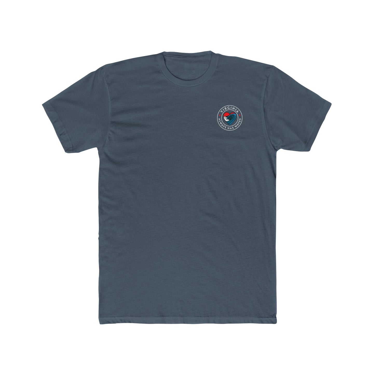 Virginia Waves Crew Tee - Comfortable Cotton T-Shirt for Beach Lovers