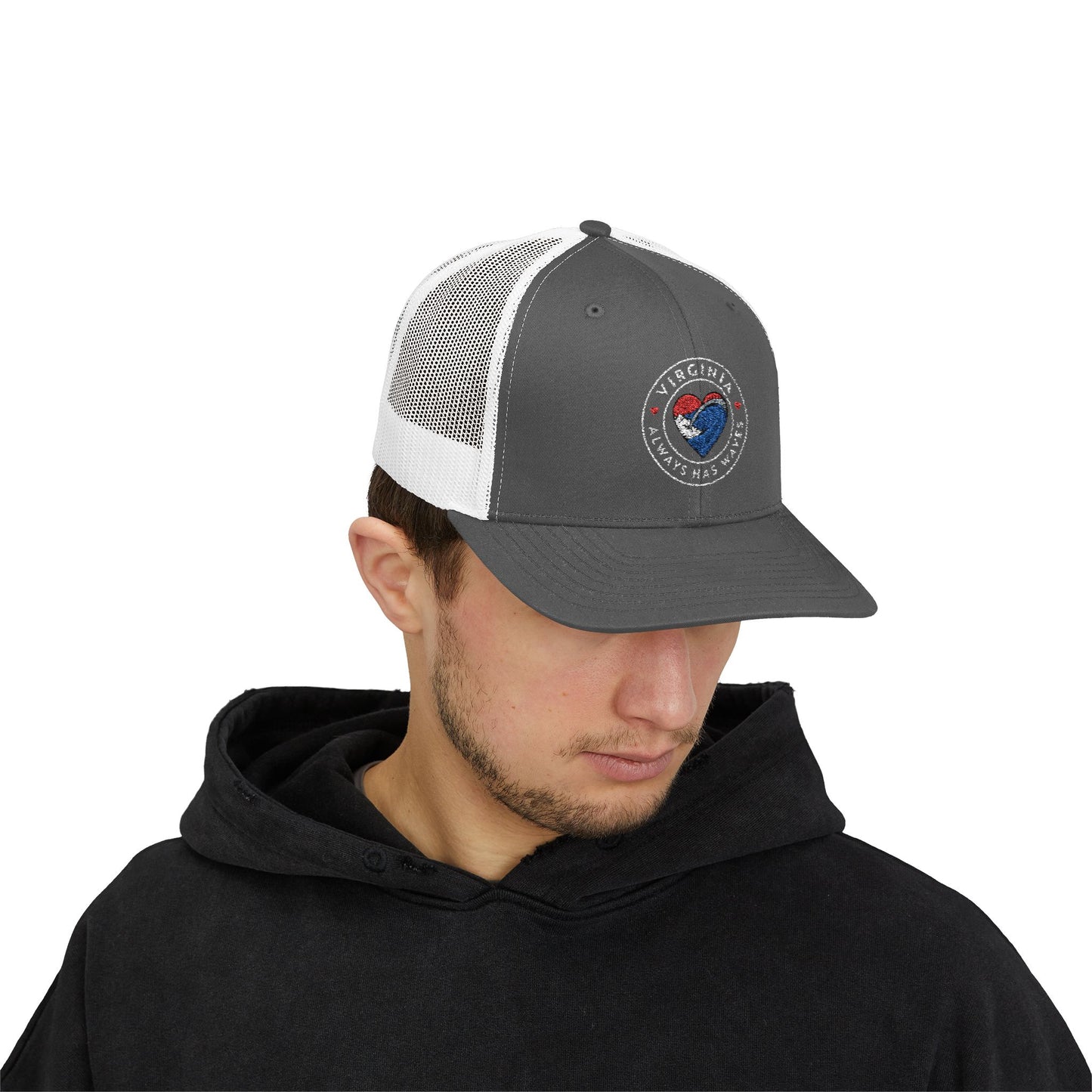 Virginia Heart Snapback Trucker Cap - Perfect for Beach Days, Gifts, and Everyday Wear, Adjustable Hat for All Occasions