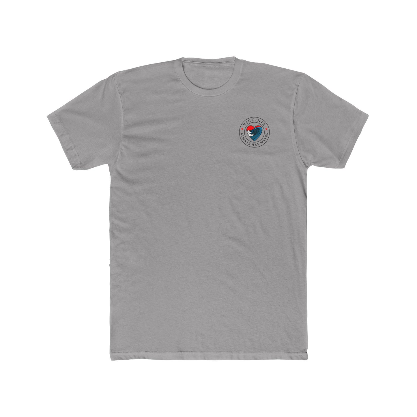 Virginia Waves Unisex Cotton Crew Tee - Always Has Waves Graphic