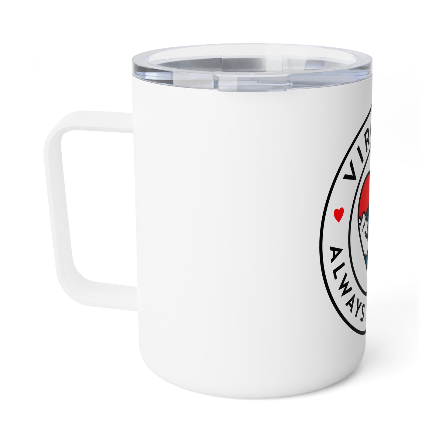 Virginia Always has Waves Insulated Coffee Mug - 10oz, Perfect for Coffee Lovers