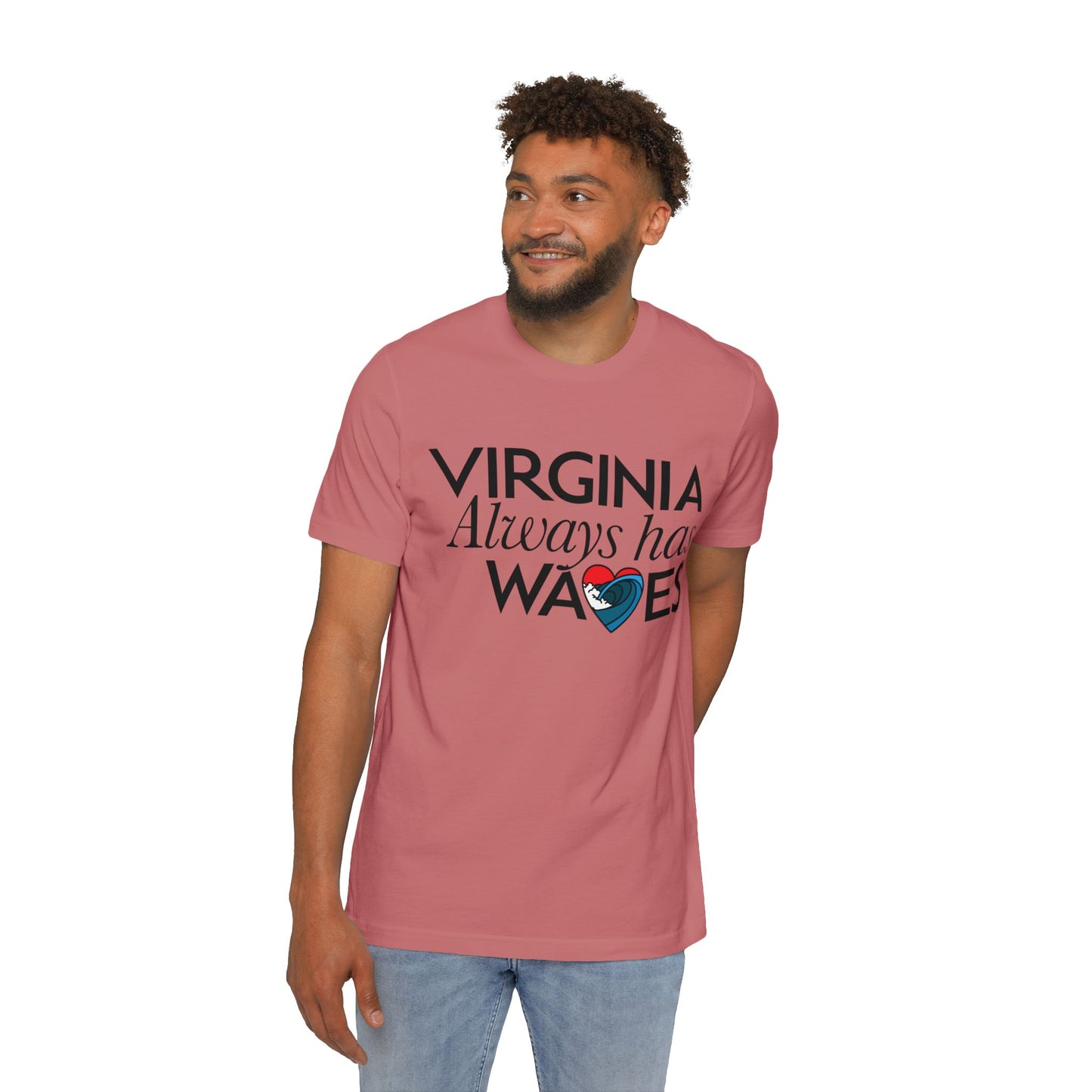 Virginia Always Has Waves T-Shirt — Coastal State Pride Tee