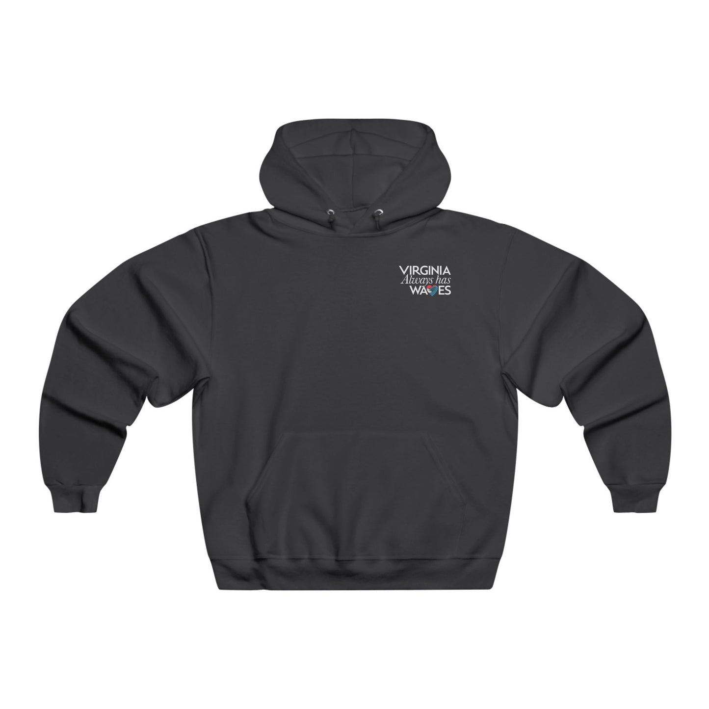 Virginia Always has Waves Hooded Sweatshirt - Cozy Apparel for Beach Lovers