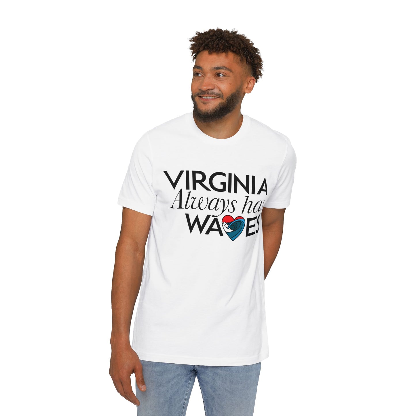 Virginia Always Has Waves T-Shirt — Coastal State Pride Tee