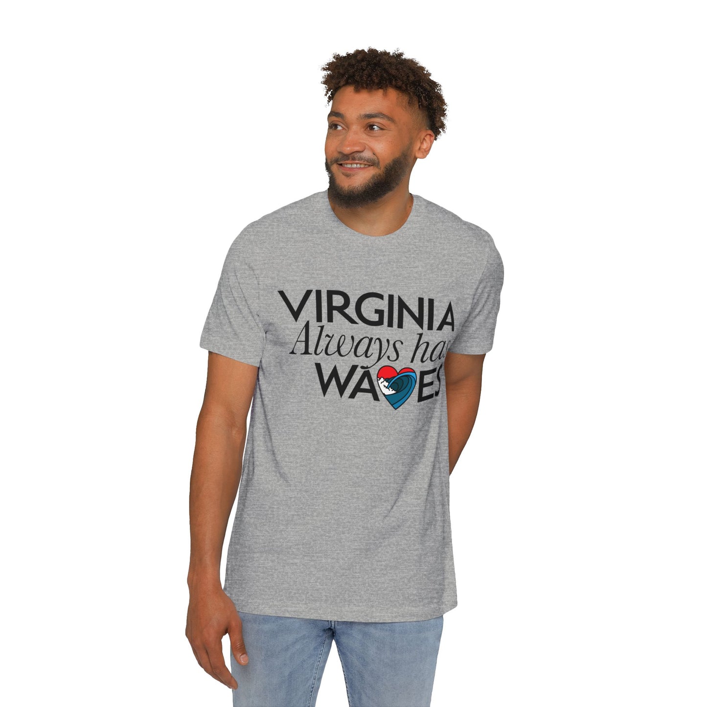Virginia Always Has Waves T-Shirt — Coastal State Pride Tee