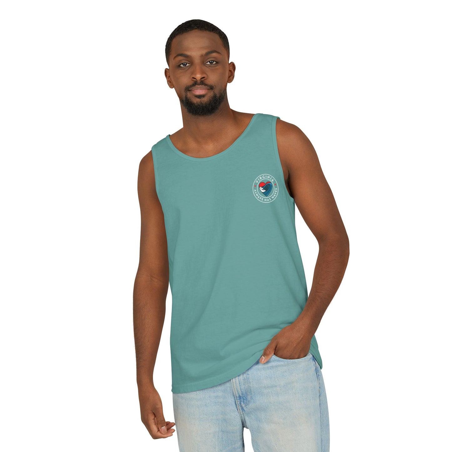 Virginia Waves Unisex Tank Top - Summer Beach Vibes