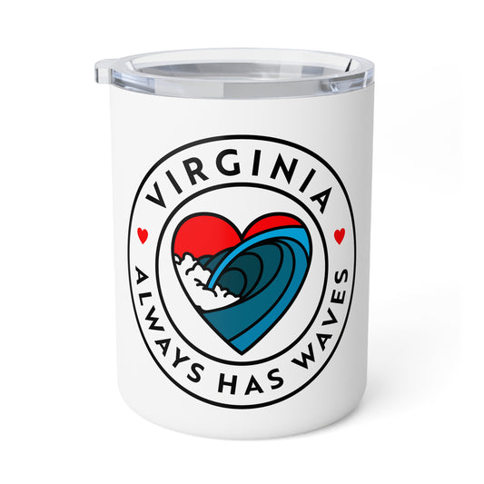 Virginia Always has Waves Insulated Coffee Mug - 10oz, Perfect for Coffee Lovers