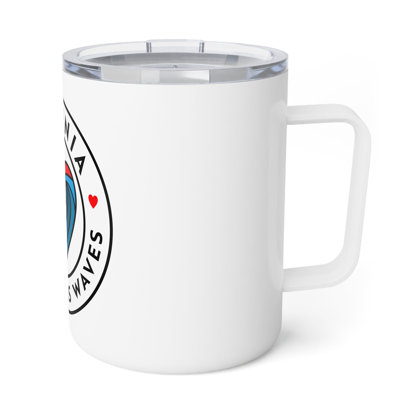 Virginia Always has Waves Insulated Coffee Mug - 10oz, Perfect for Coffee Lovers