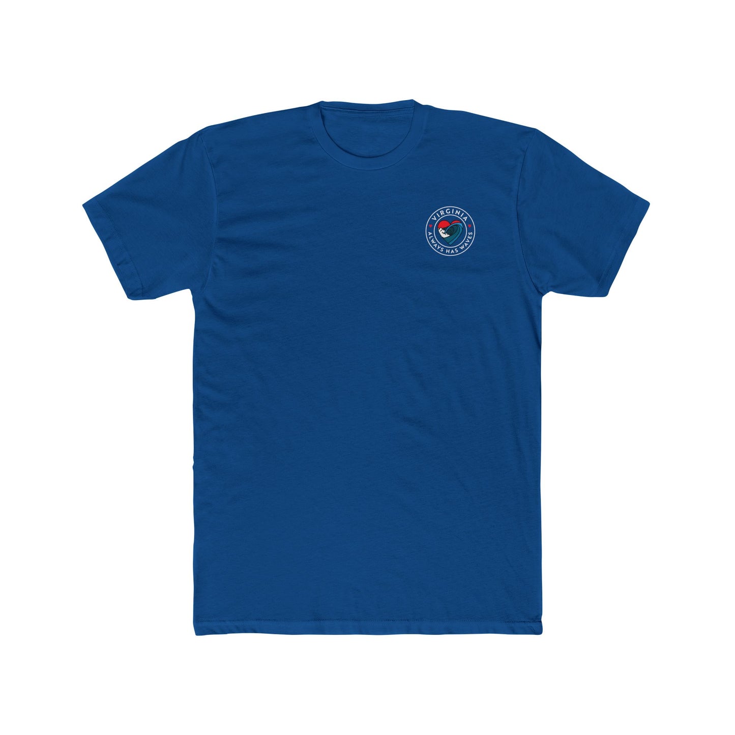 Virginia Waves Crew Tee - Comfortable Cotton T-Shirt for Beach Lovers