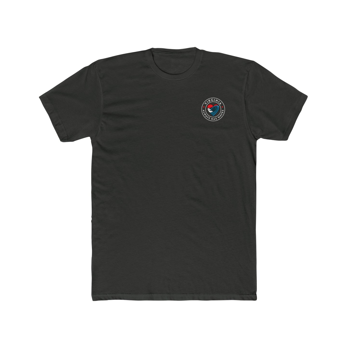 Virginia Waves Crew Tee - Comfortable Cotton T-Shirt for Beach Lovers