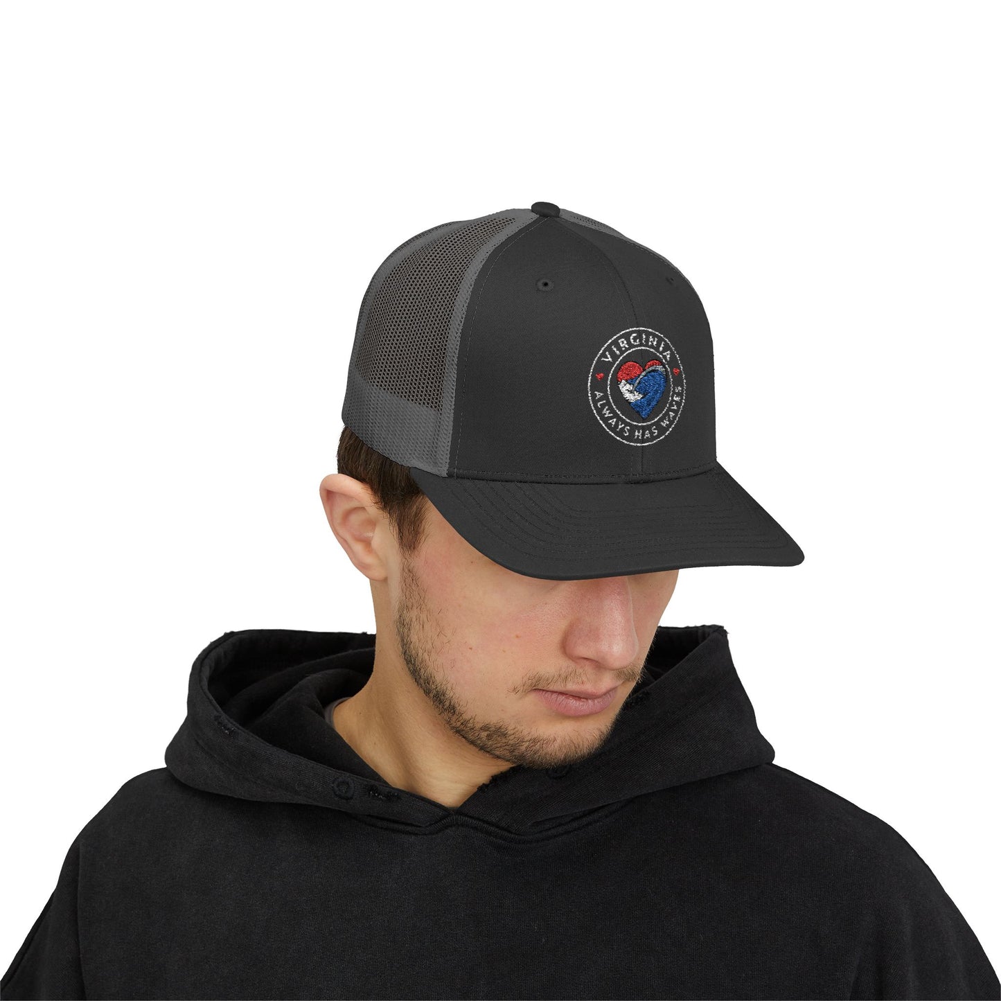 Virginia Heart Snapback Trucker Cap - Perfect for Beach Days, Gifts, and Everyday Wear, Adjustable Hat for All Occasions