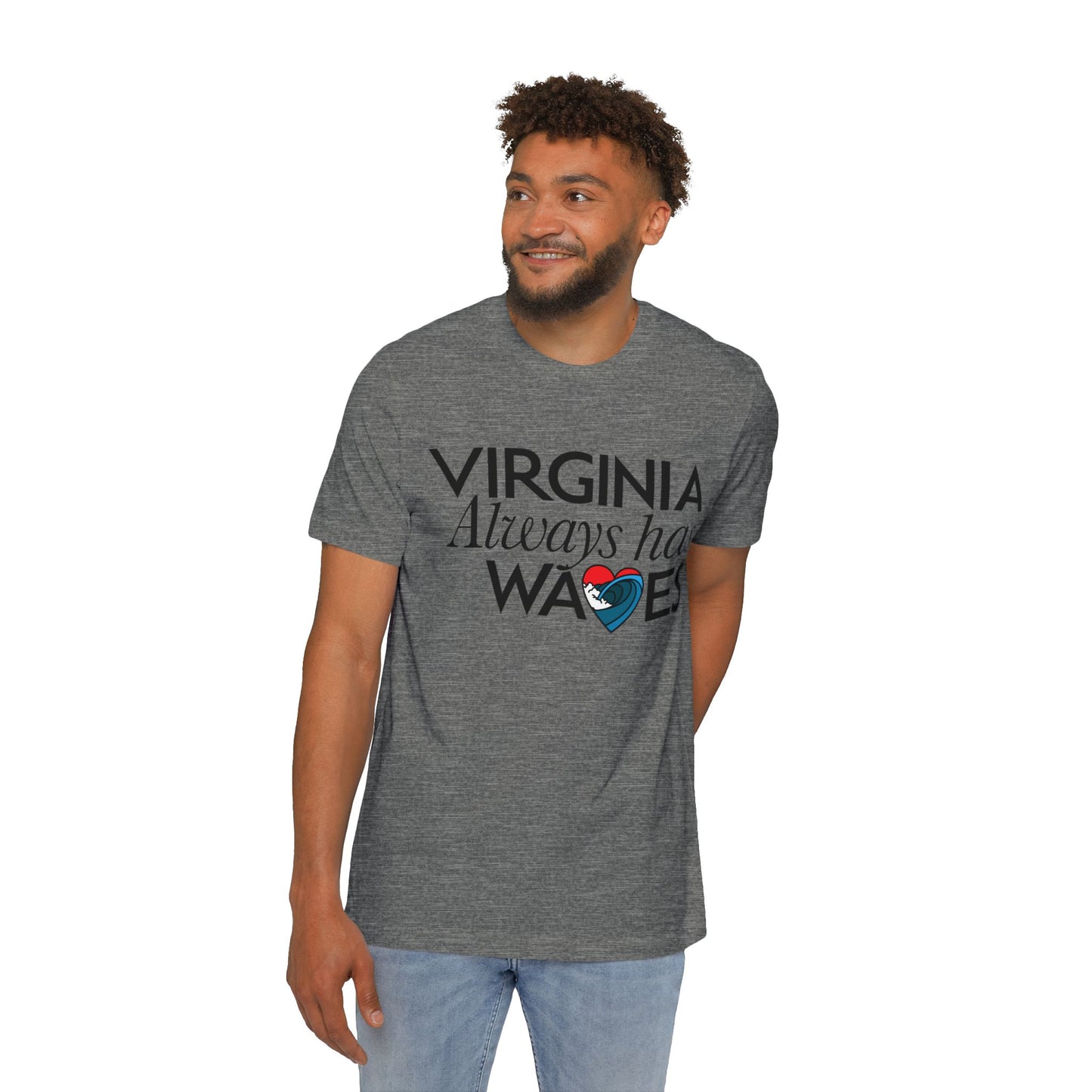 Virginia Always Has Waves T-Shirt — Coastal State Pride Tee