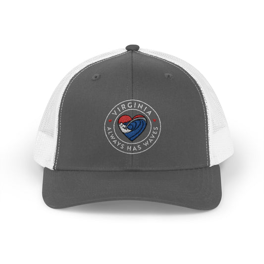 Virginia Heart Snapback Trucker Cap - Perfect for Beach Days, Gifts, and Everyday Wear, Adjustable Hat for All Occasions