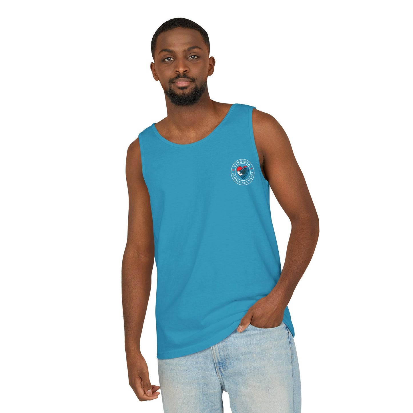 Virginia Waves Unisex Tank Top - Summer Beach Vibes